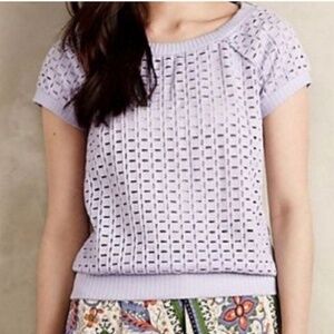 Weston Dara Open Knit Lilac Pullover